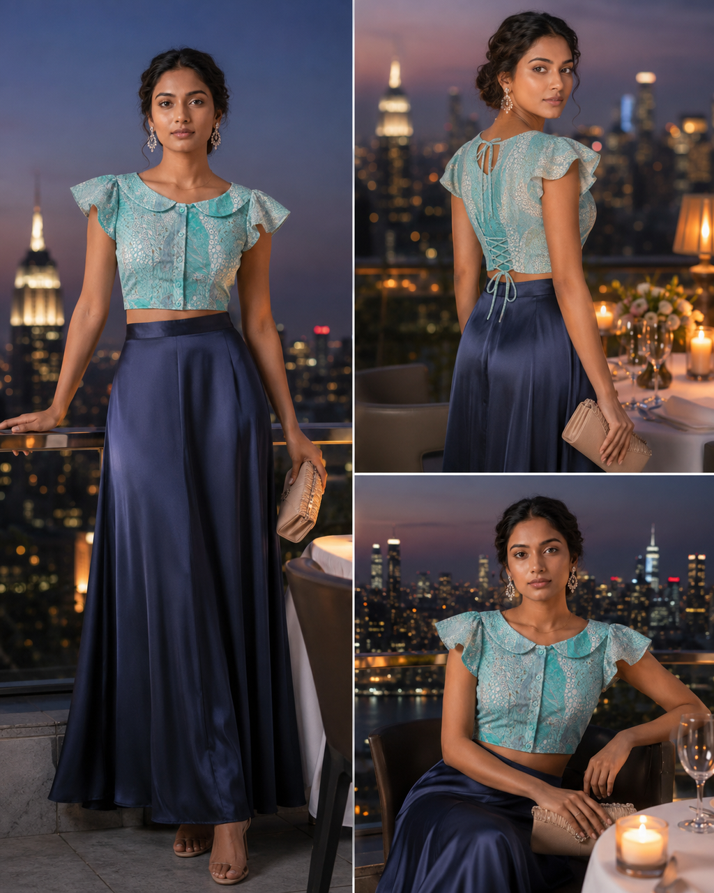 Aqua Lace Reverie Duality Wear Top