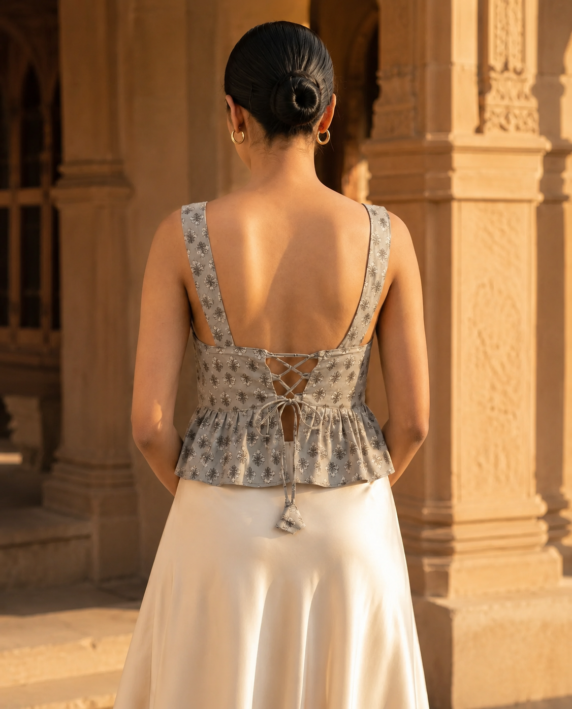 Pebble Bloom Laceback Duality Wear Top