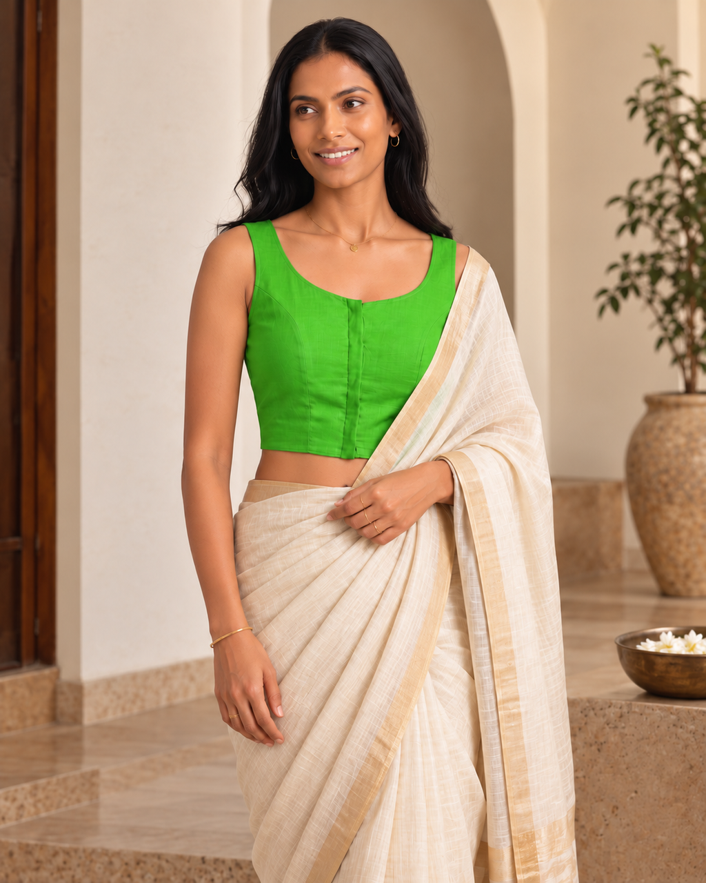 Meadow Green blouse