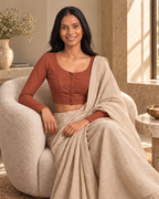 Terracotta full sleeve blouse