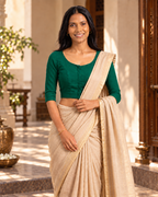 Emerald Green 3/4 sleeve blouse