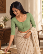 Sage Green 3/4 sleeve blouse