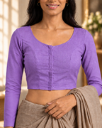 Lavender full sleeve blouse