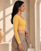 Marigold Glow full sleeve blouse