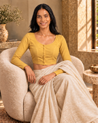 Marigold Glow full sleeve blouse
