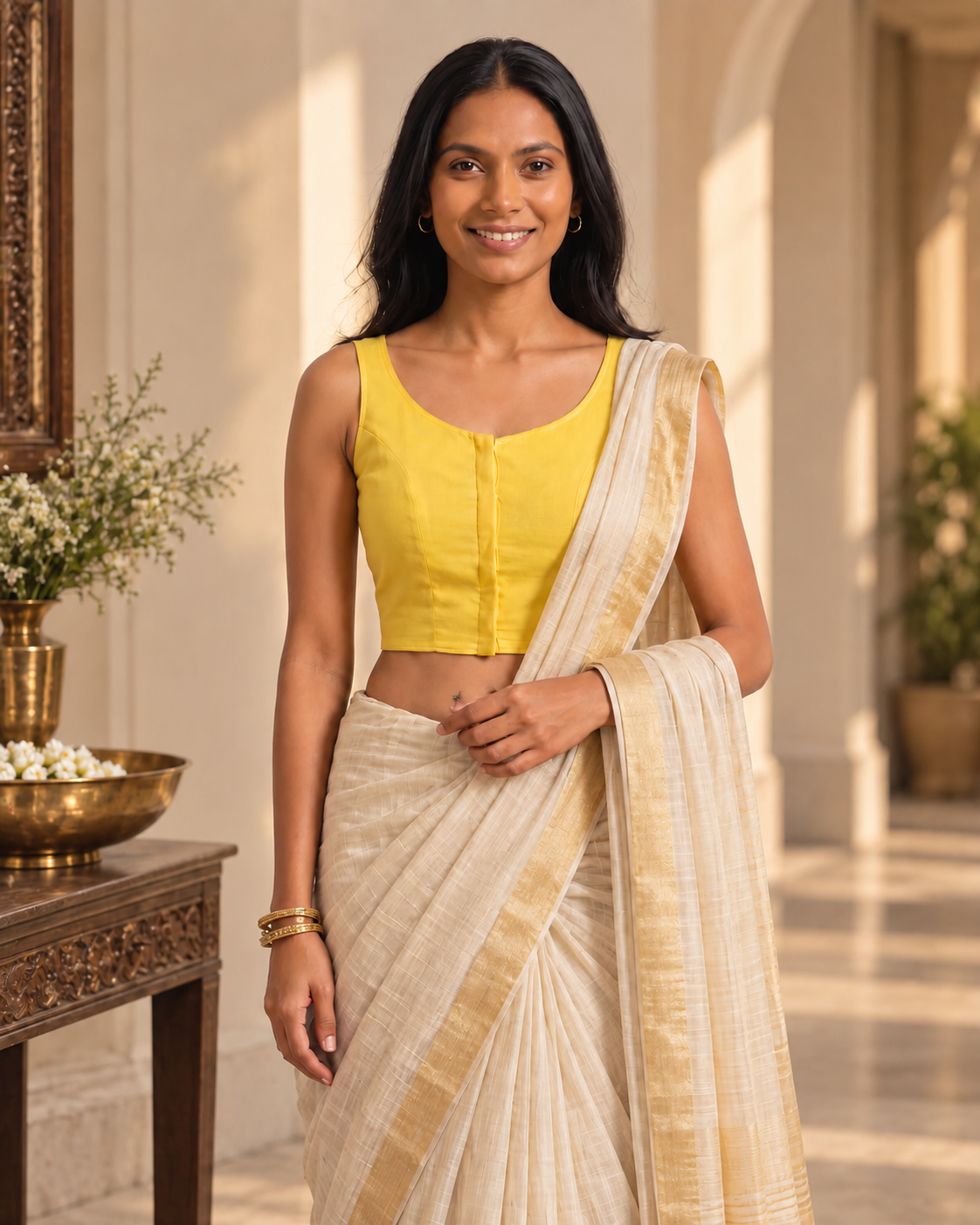 Sunshine Yellow blouse