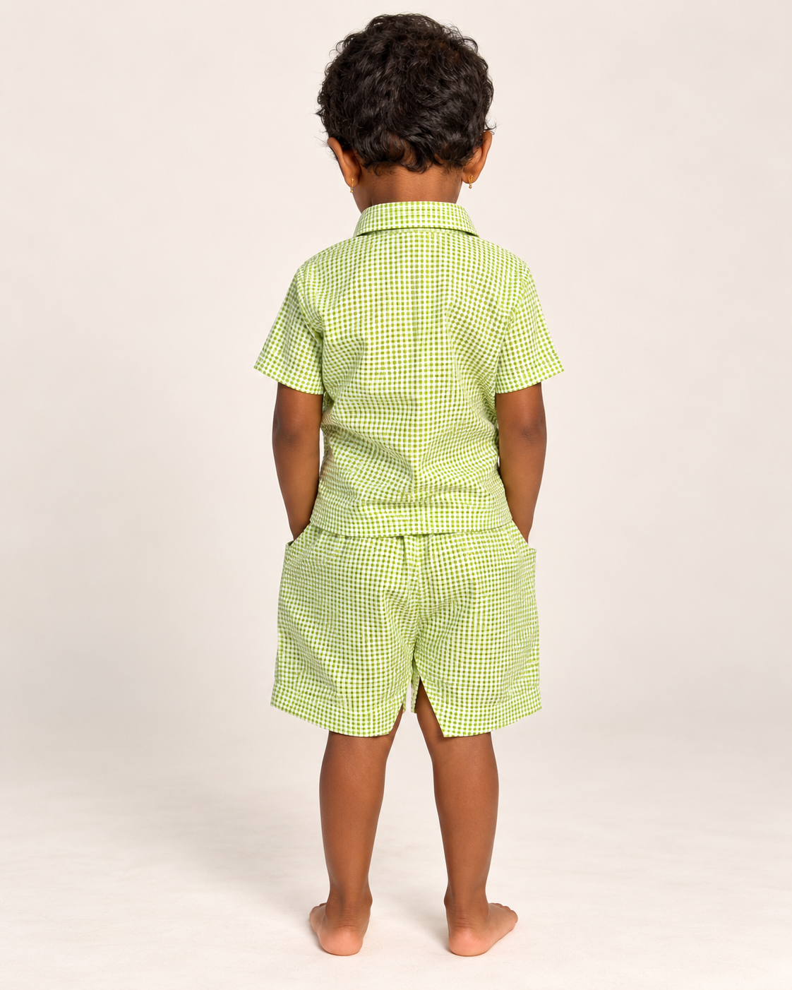 Little Green Gingham Unisex Co-ord Set