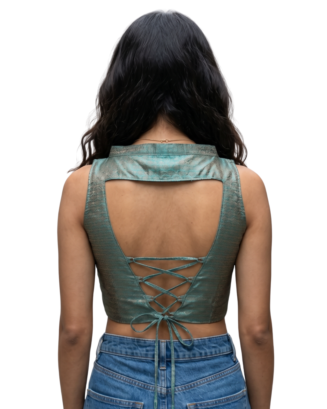 Opaline Chanderi Cotton Duality Top