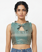 Opaline Chanderi Cotton Duality Top