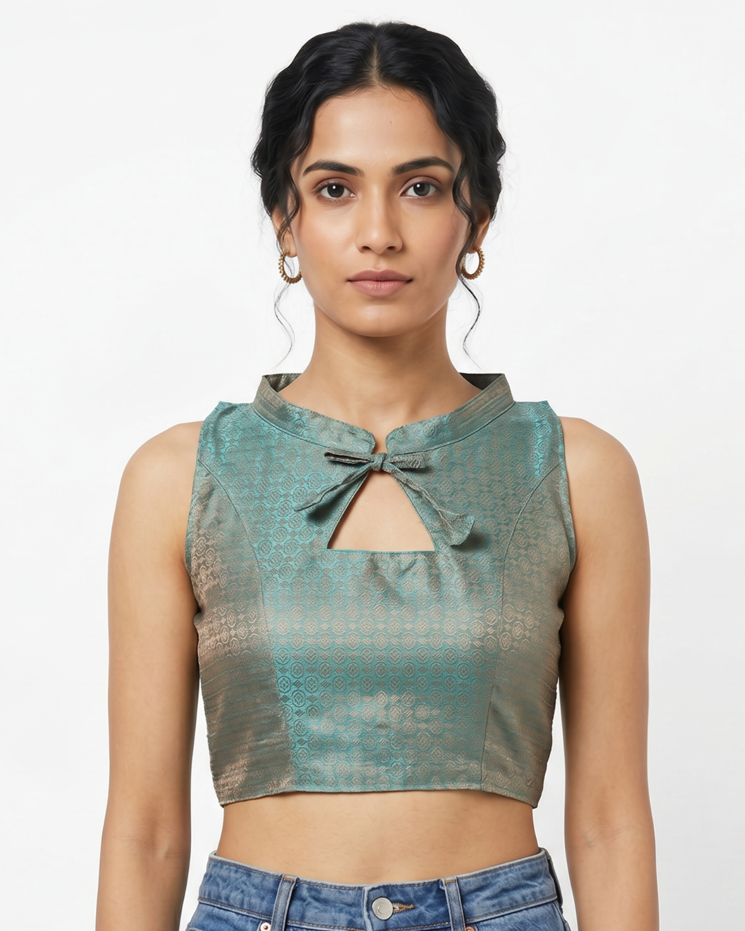 Opaline Chanderi Cotton Duality Top