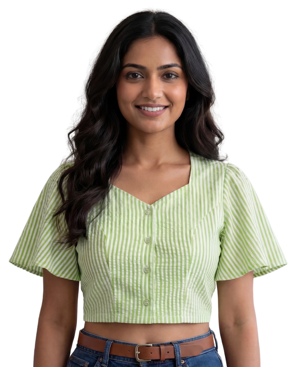 Lime Whisper Cotton Duality Wear Top