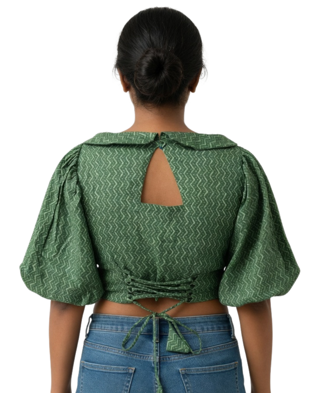 Nyra Sage Bloom Duality Wear Top
