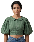 Nyra Sage Bloom Duality Wear Top