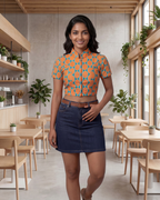 Elana Tangerine Duality Wear Top