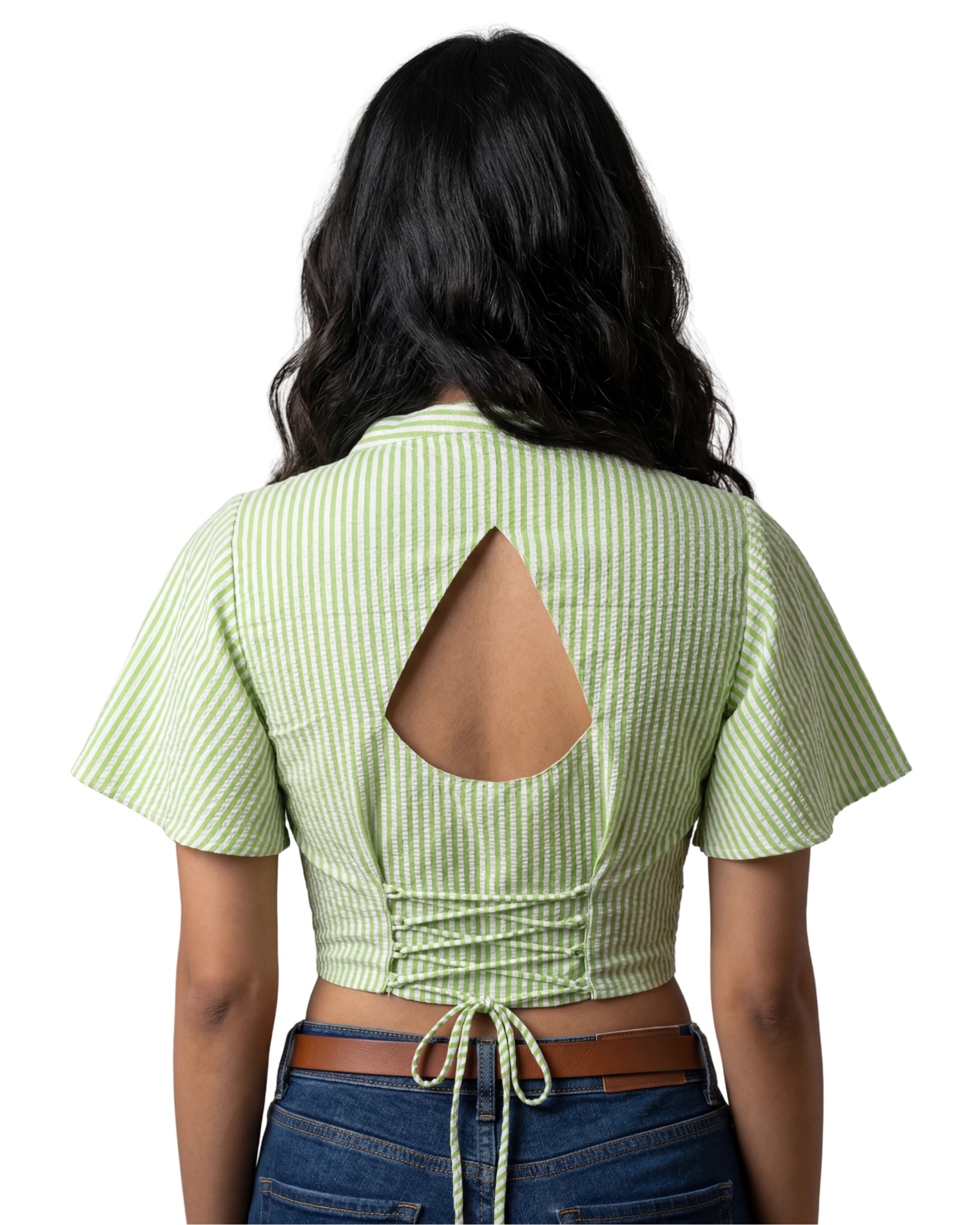 Lime Whisper Cotton Duality Wear Top