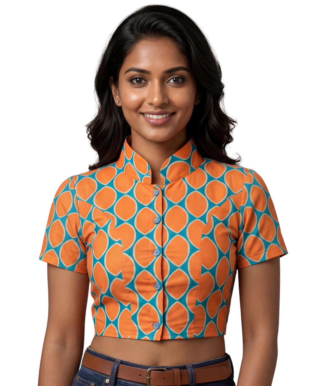 Elana Tangerine Duality Wear Top