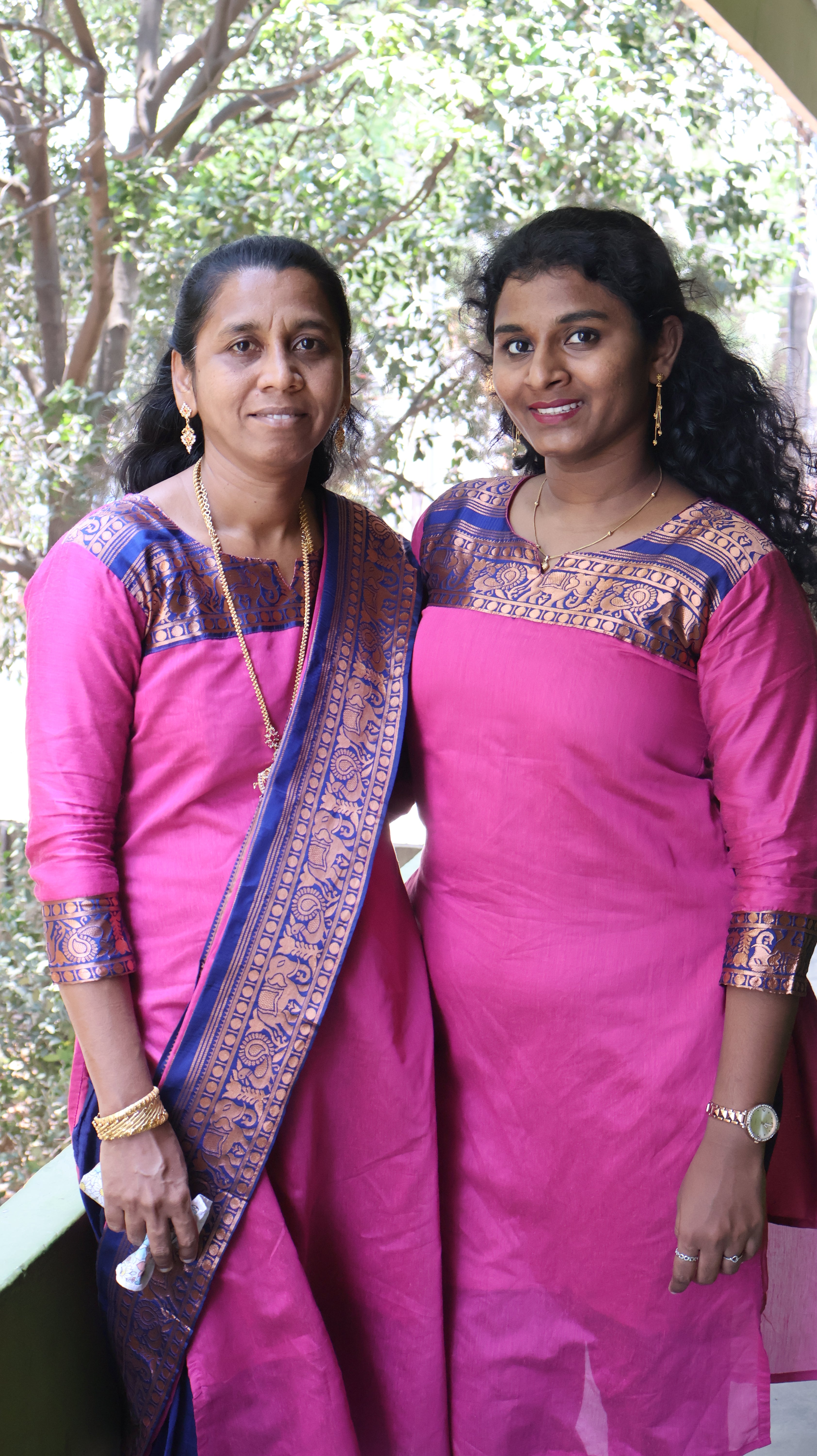 Magenta Ethnic Cotton Kurta with dupatta