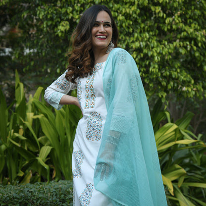 Printed Greenish 3 Piece Set
