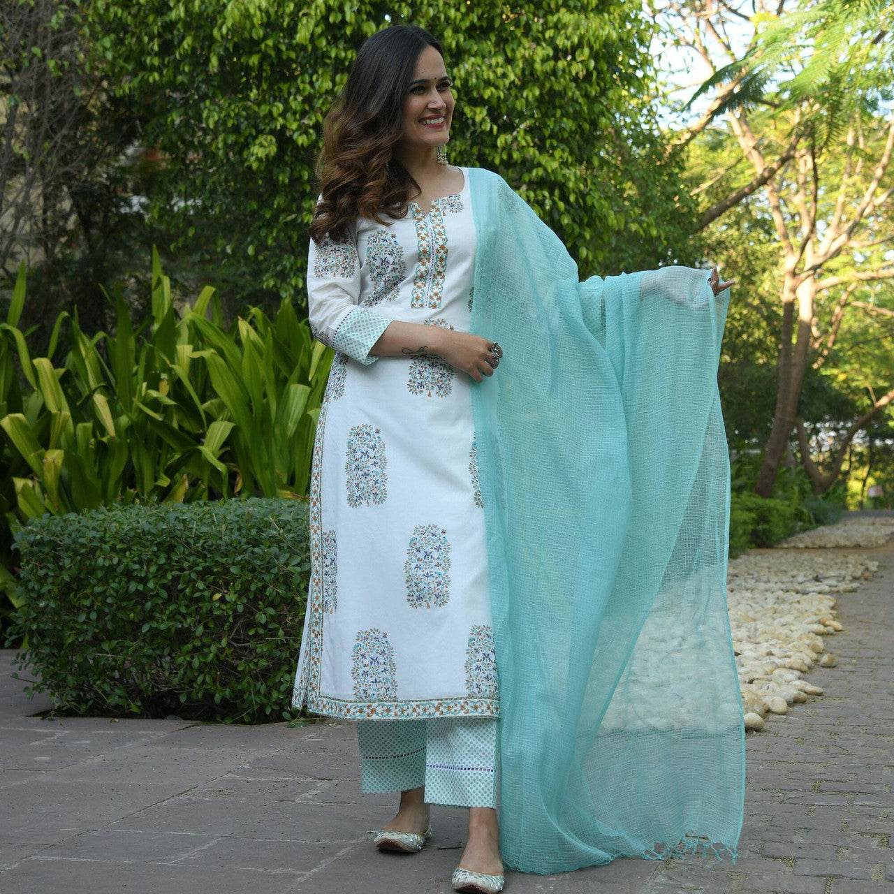 Printed Greenish 3 Piece Set