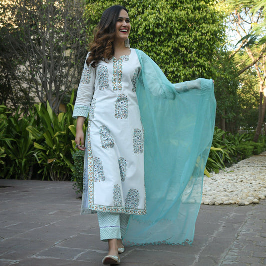 Printed Greenish 3 Piece Set