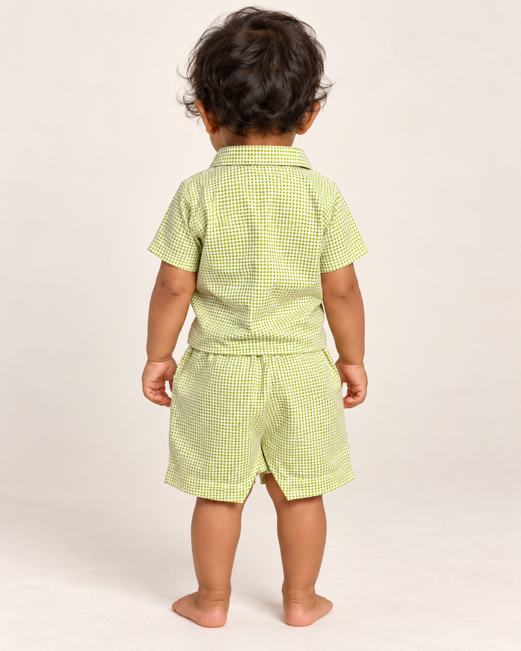 Little Green Gingham Unisex Co-ord Set