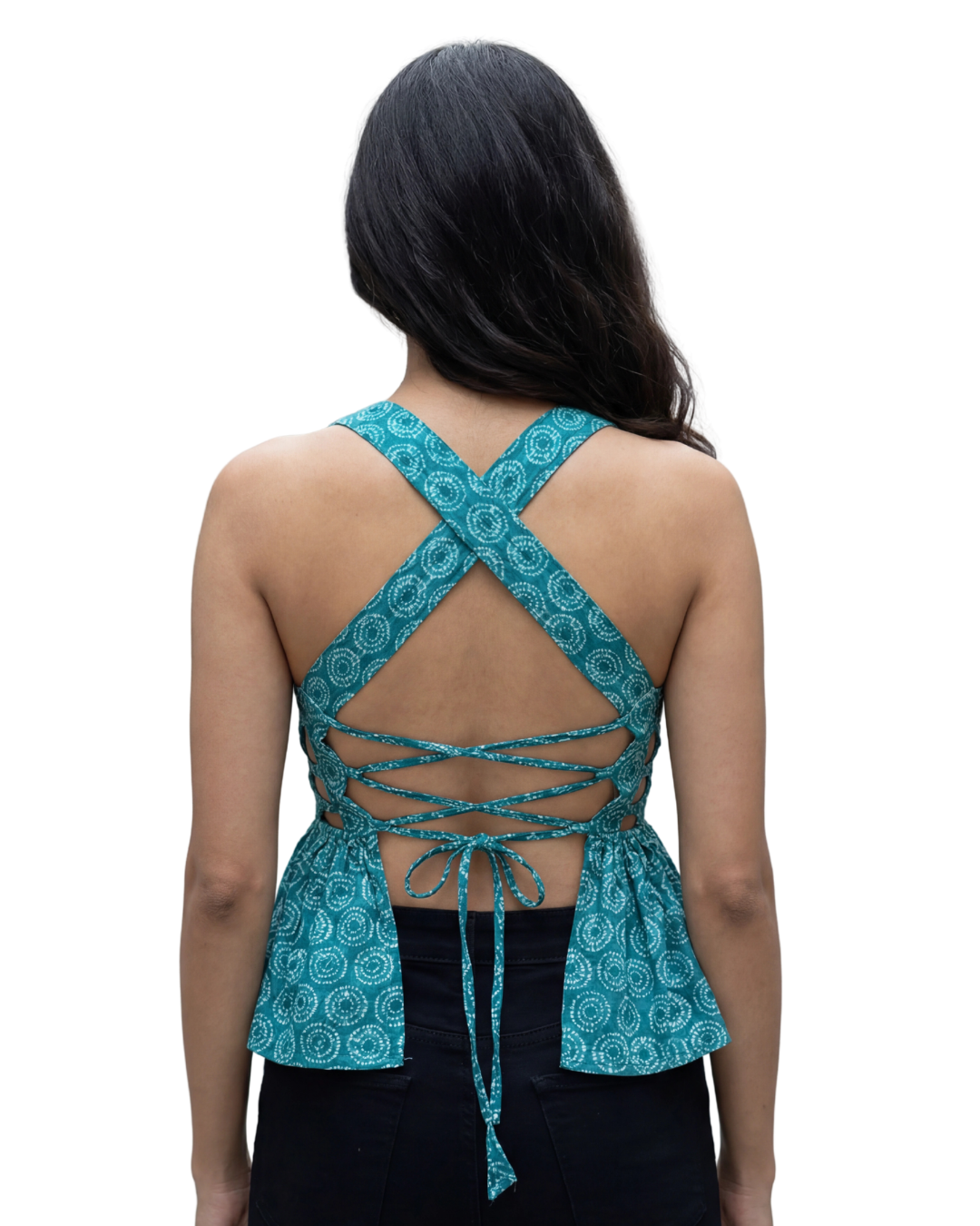 Turquoise Whisper Duality Wear Top