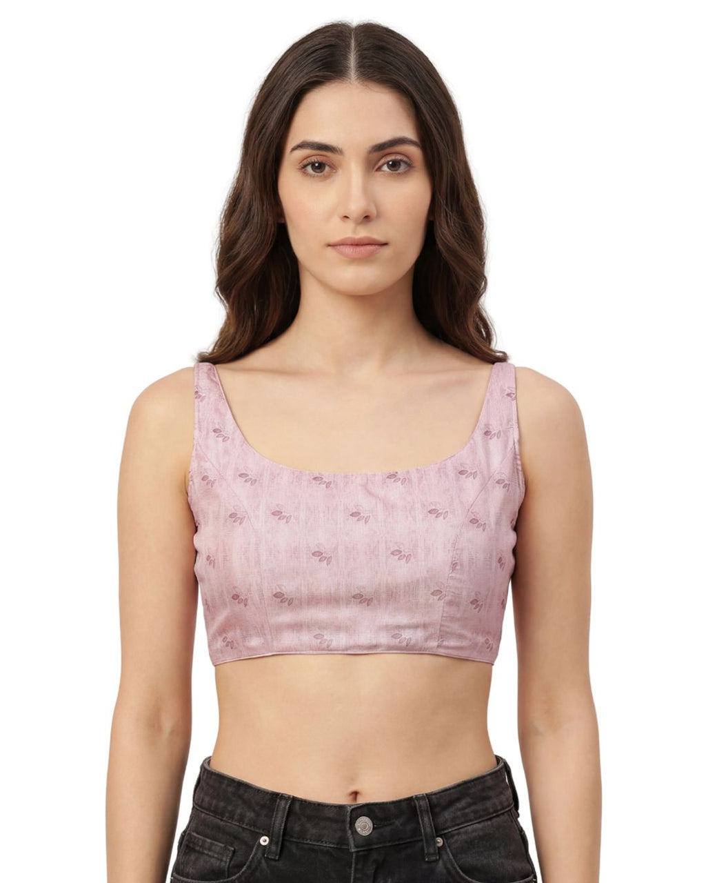 Rosé Whisper Bow Back Blouse