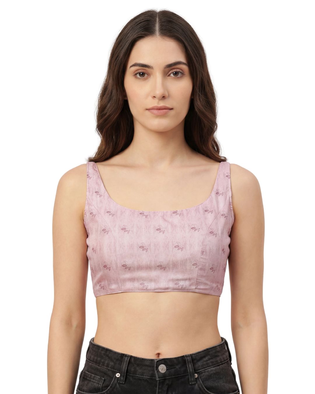Rosé Whisper Bow Back Blouse