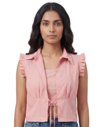 Rosé Veil Two-Piece Top Set