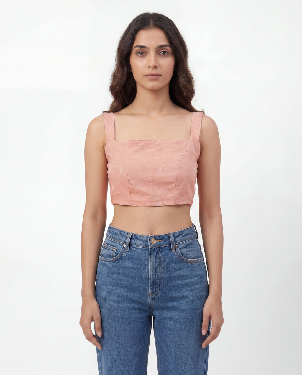 Rosé Veil Two-Piece Top Set