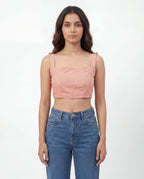 Rosé Veil Two-Piece Top Set