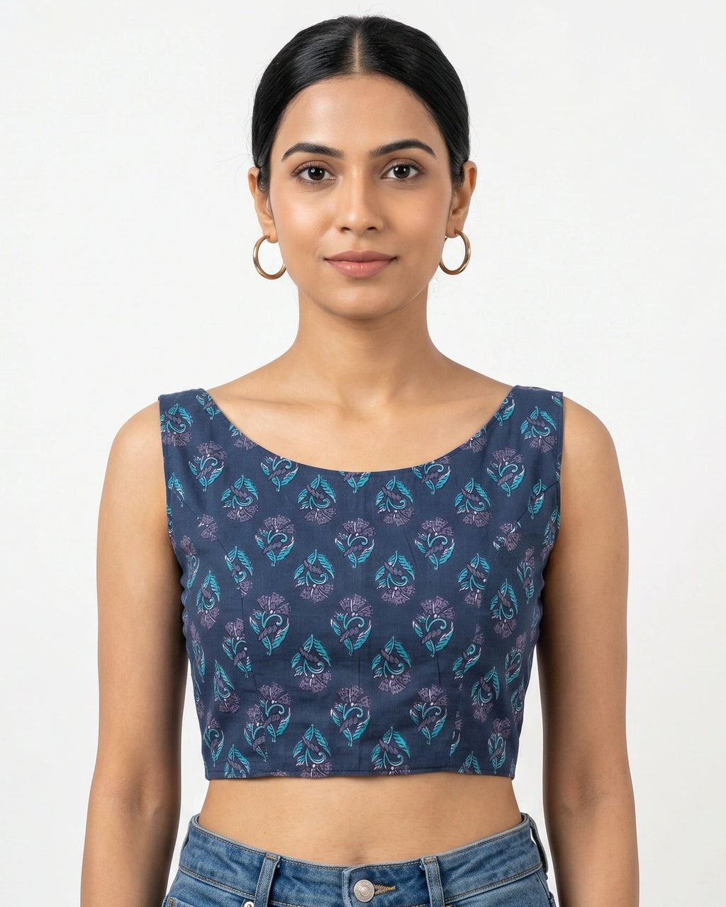 Indigo Twilight Bow Back Duality Wear Top