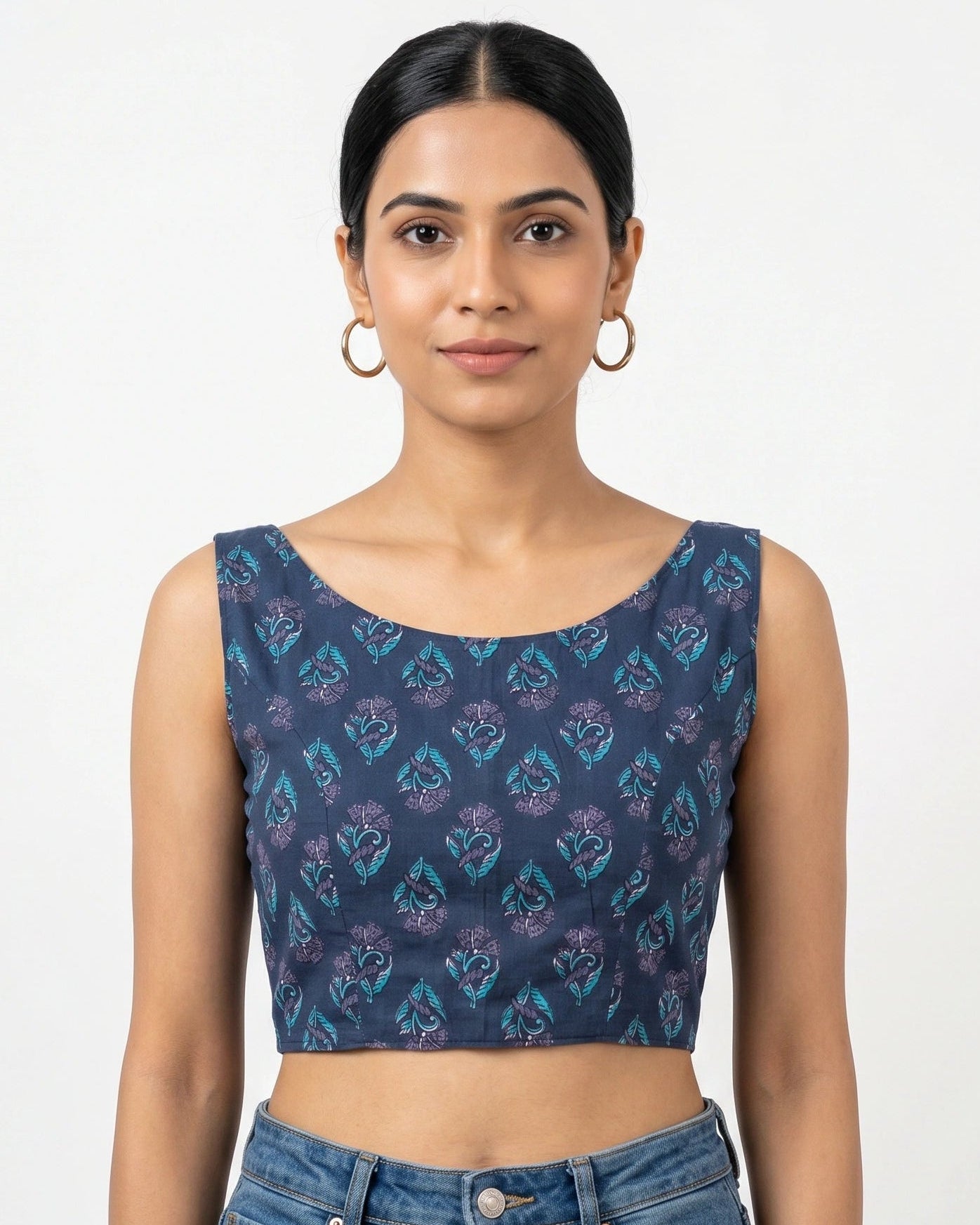 Indigo Twilight Bow Back Duality Wear Top