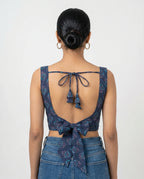 Indigo Twilight Bow Back Duality Wear Top