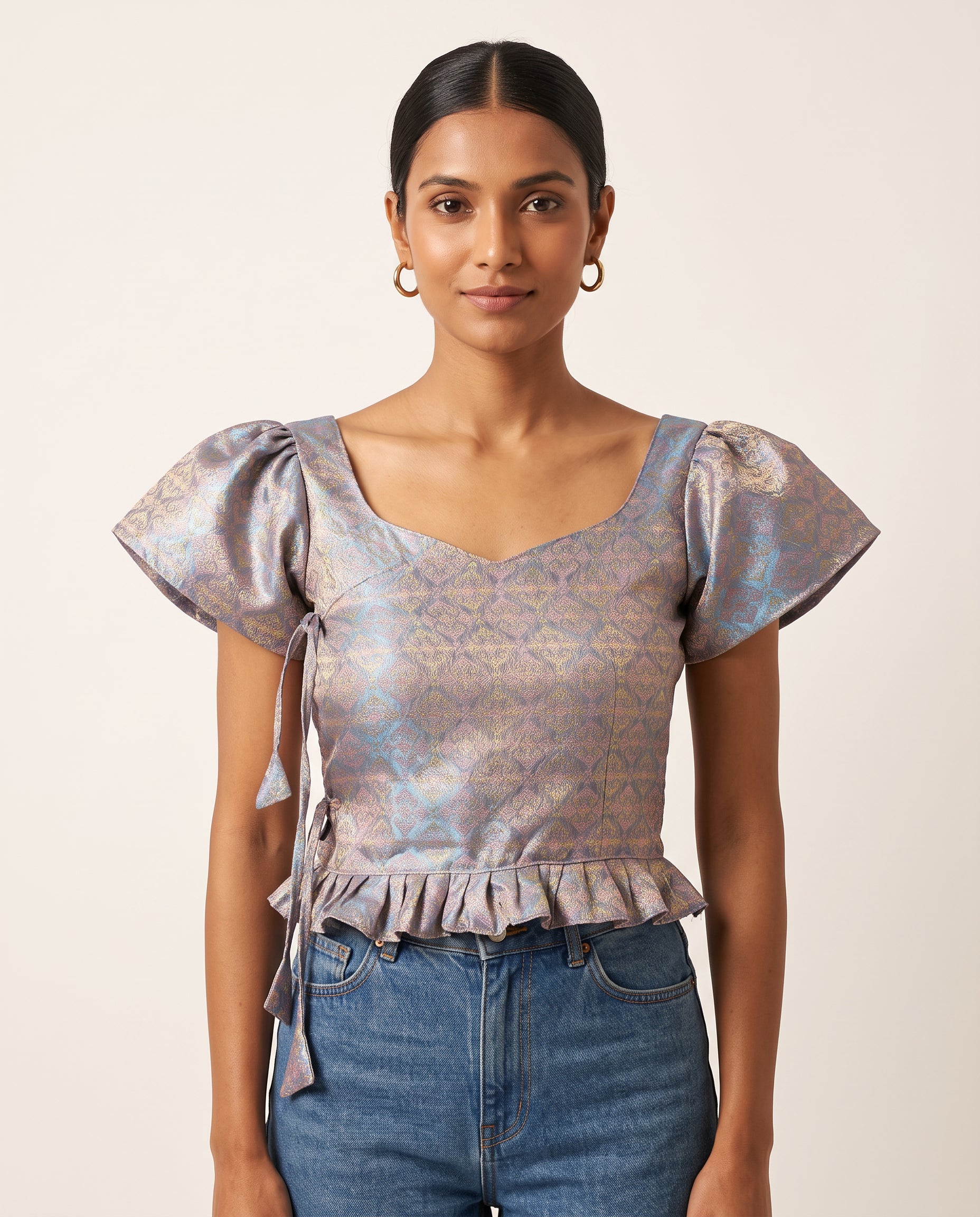 Celestial Brocade Duality Wear Top