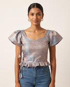 Celestial Banarasi Brocade Duality Wear Top