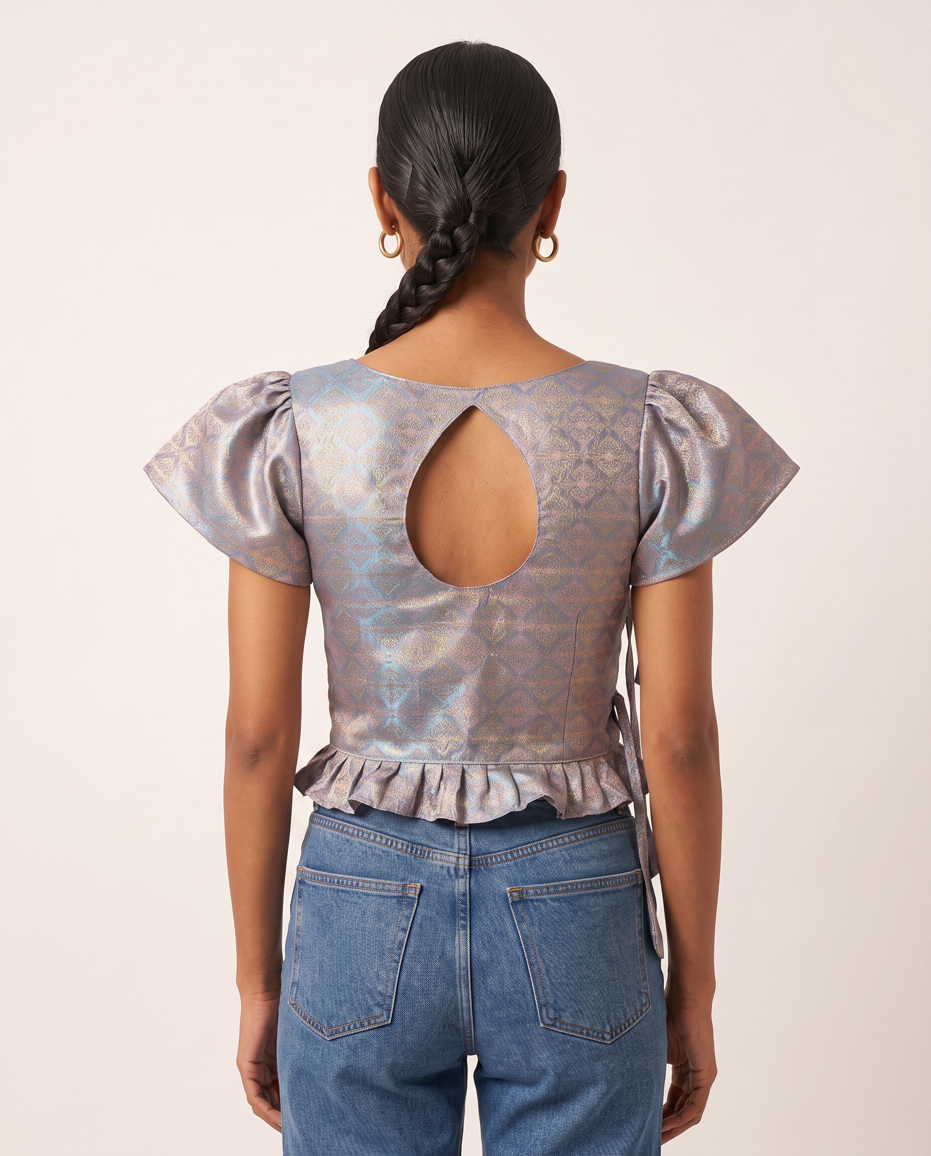 Celestial Brocade Duality Wear Top