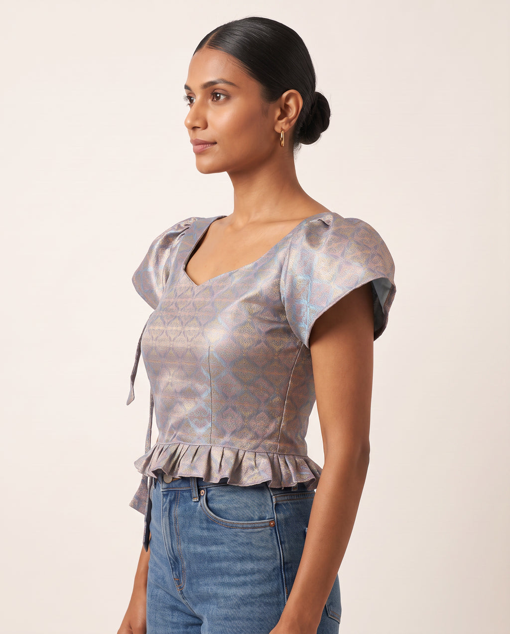 Celestial Brocade Duality Wear Top