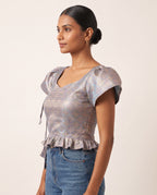Celestial Brocade Duality Wear Top