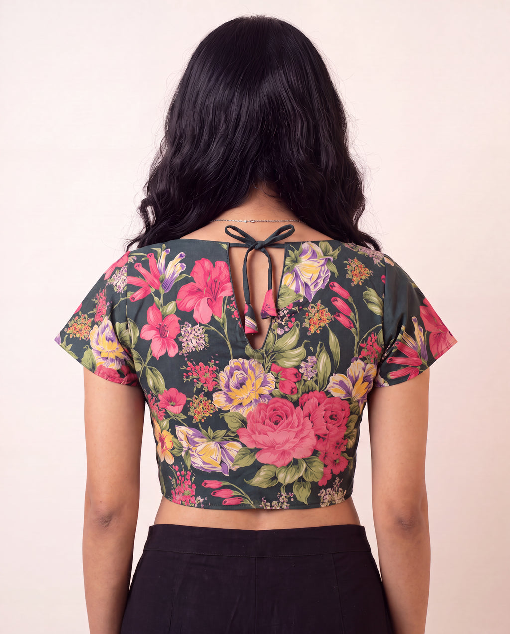 Midnight Garden Duality Button-Up Blouse