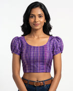 Amethyst Festive Lace-Up Duality Wear Top