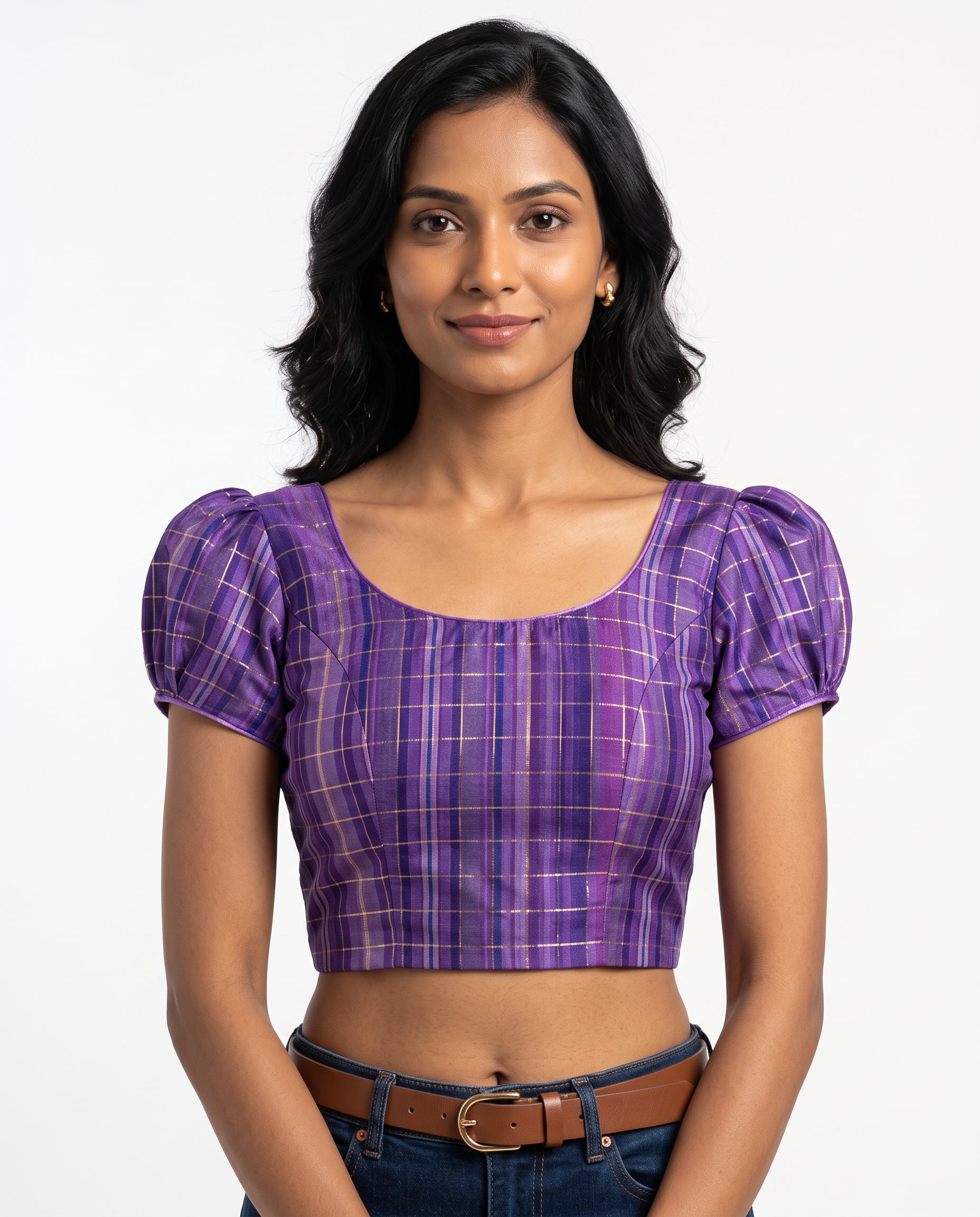 Amethyst Festive Lace-Up Duality Wear Top