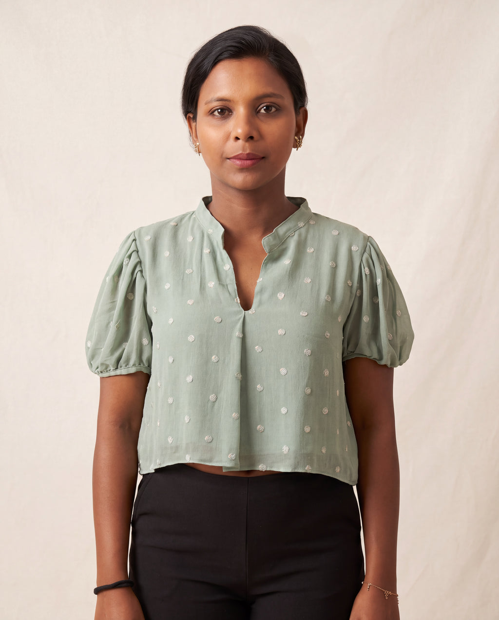 Sage Butta Festive Grace Duality Wear Top