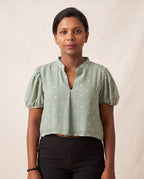 Sage Butta Festive Grace Duality Wear Top