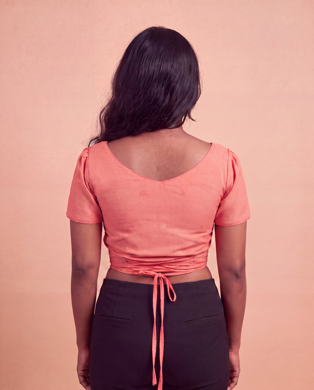 Coral Mangalagiri Tie-Back Duality Wear Top