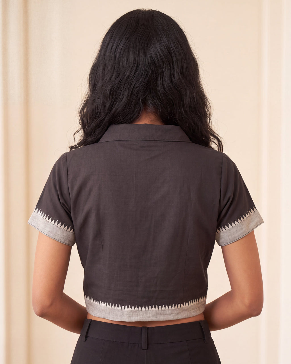 Dark knight Button-Up Blouse