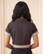 Dark knight Button-Up Blouse