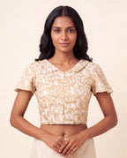 Ivory Heritage Lace-Up Duality Top