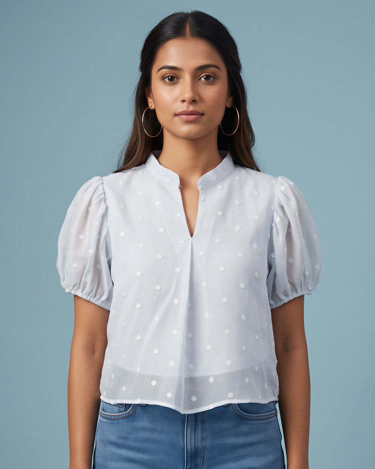 Powder Blue Butta Grace Duality Wear Top