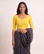 Sunshine Yellow 3/4 sleeve blouse